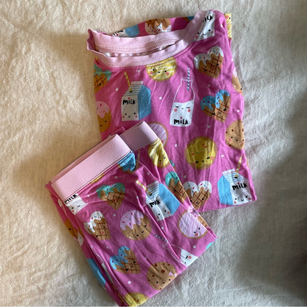 Little Sleepies Milk & Cookies Kids Pajamas, Size 7/8